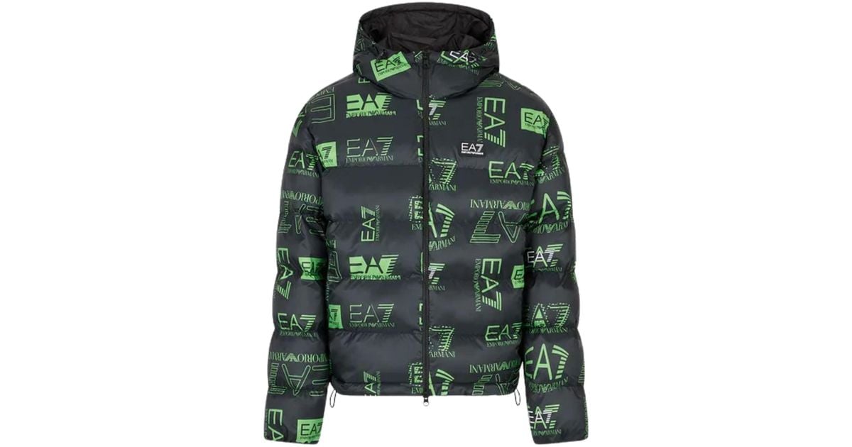 Ea7 coat green Clearance