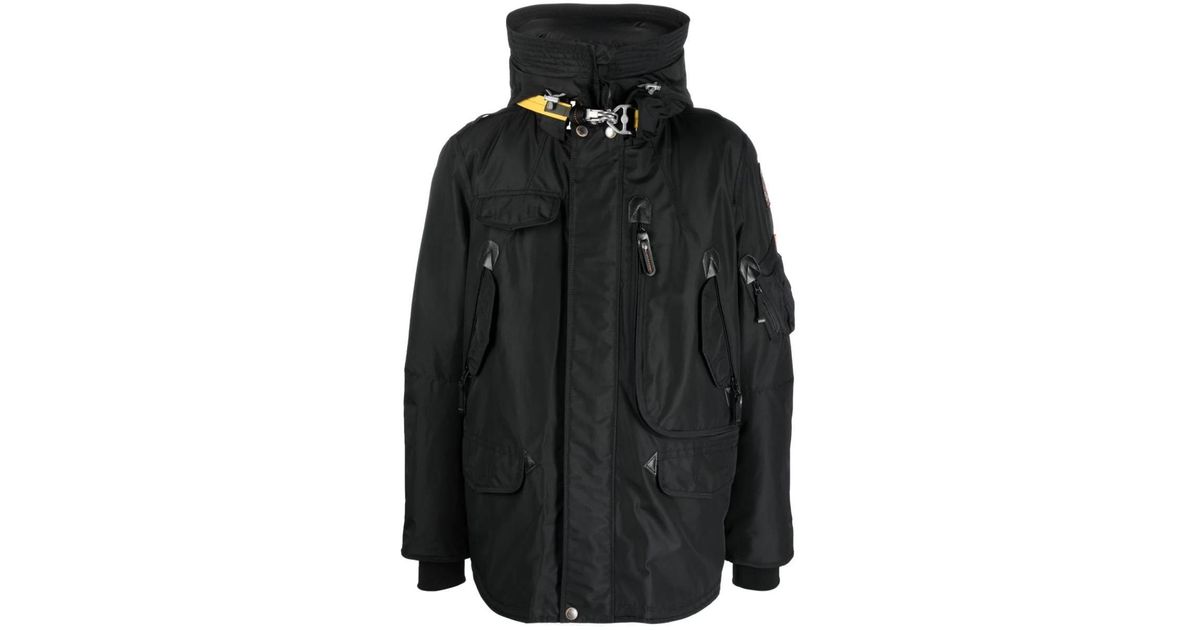 Parajumpers Military Hooded Jacket in Black for Men Lyst