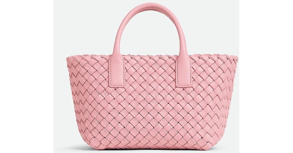 Bottega Veneta Mini Cabat Bags in Pink | Lyst