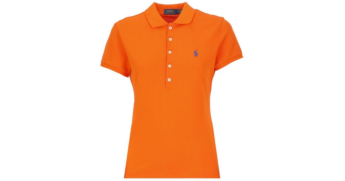 Ralph Lauren Polo With Pony Logo in Orange | Lyst