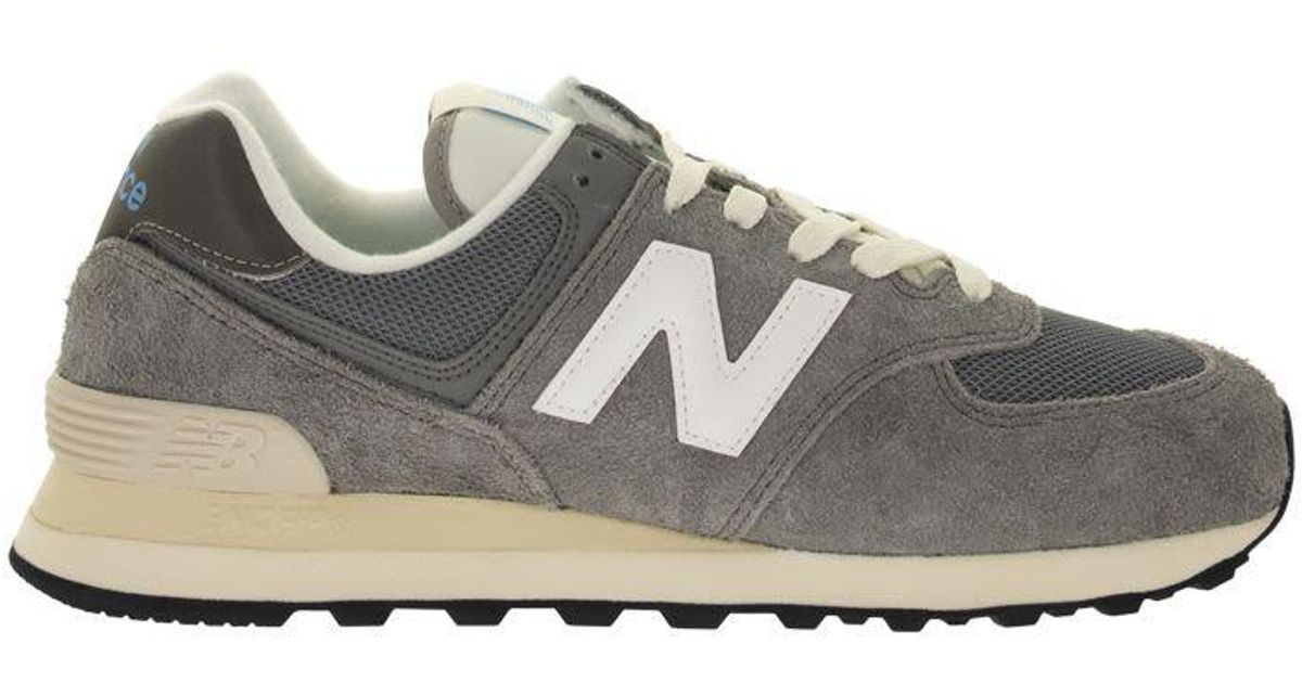 New Balance Leather 574 - Sneakers Lifestyle in Grey (Gray) | Lyst