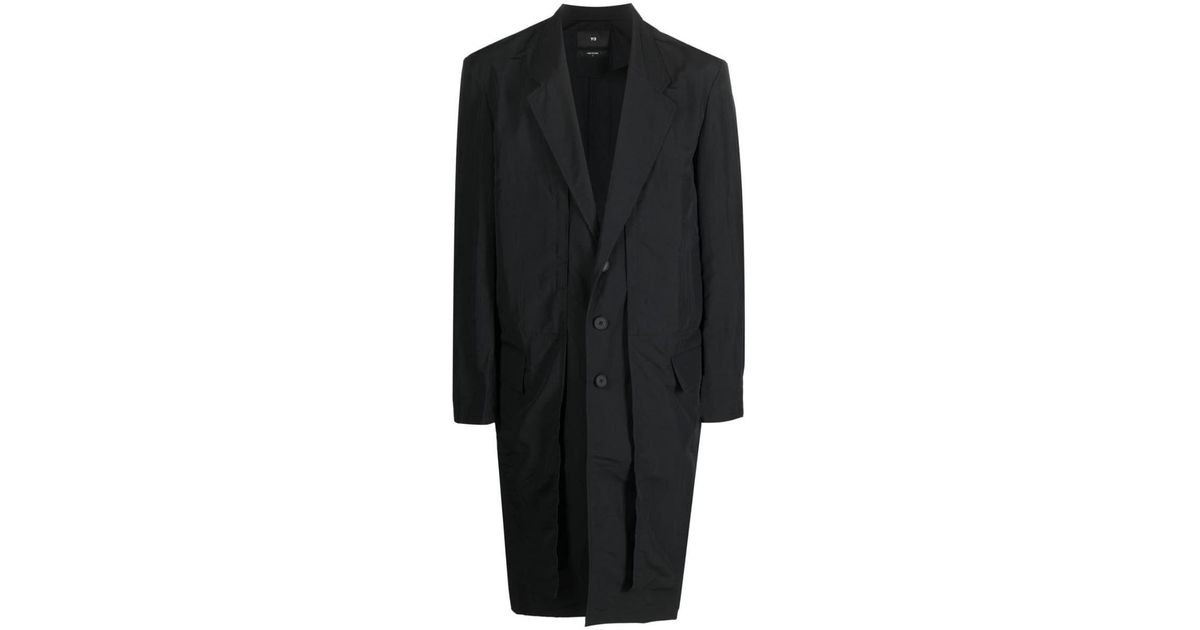Y-3 Coats in Black for Men | Lyst