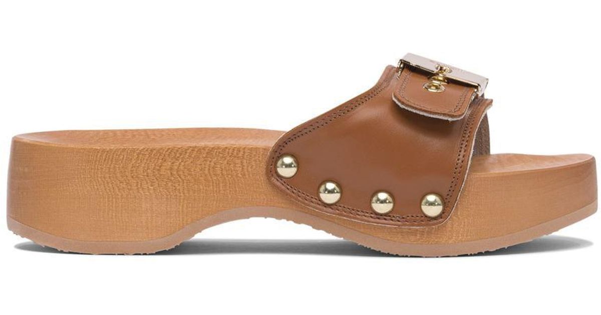 サンダル・ミュール Scholl PESCURA HEEL SR COGNAC LTR FT (SL F314301175 COGN) Mules Cognac Pescura Heel Sr