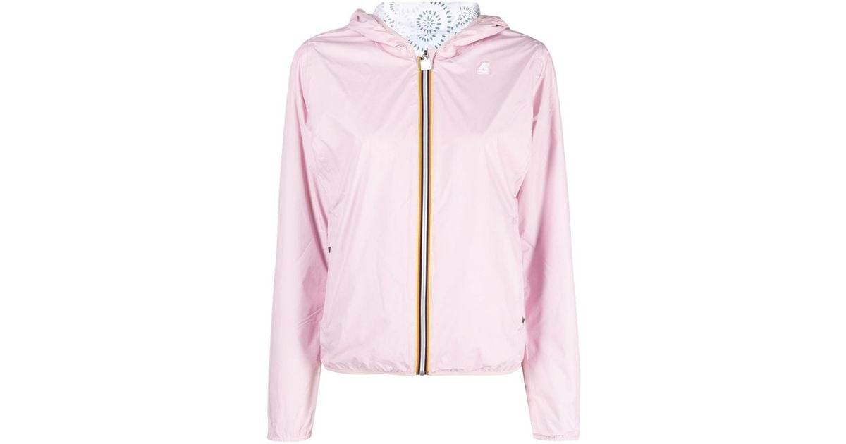 K-Way Lily Plus Double Graphic Jacket in Pink | Lyst