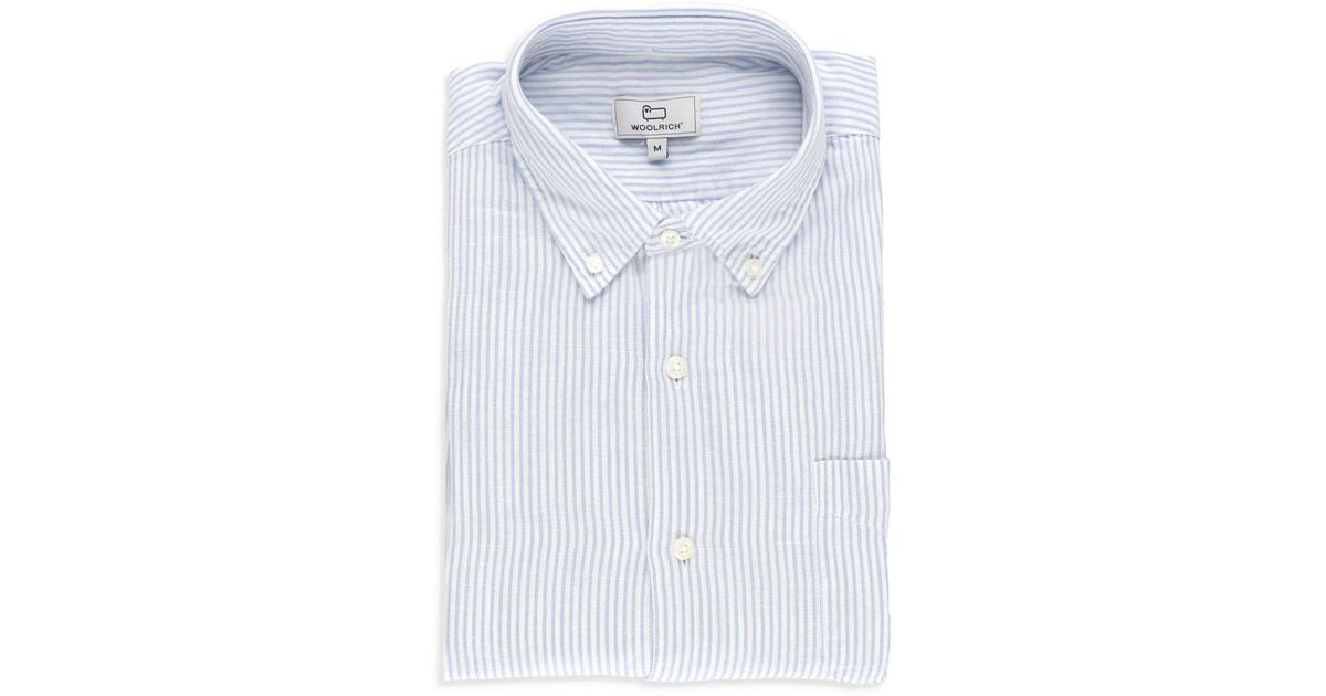 Woolrich Shirts Light in Blue for Men | Lyst