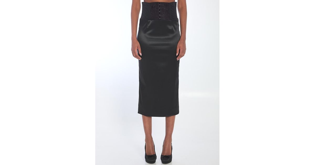 スカート Dolce&Gabbana Skirt With Corset-Style Detail Dolce & Gabbana Dolce&Gabbana Skirt With Corset-Style Detail