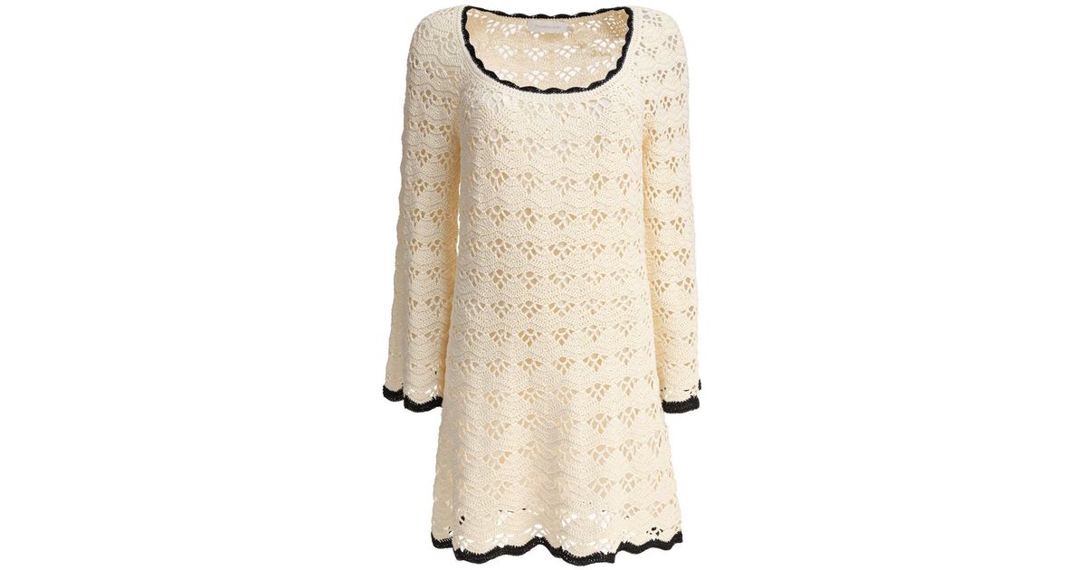 ワンピース Zimmermann Rhiannon Crochet Dress Beige نيت-أ-بورتر | ZIMMERMANN | Rhiannon crocheted cotton mini dress