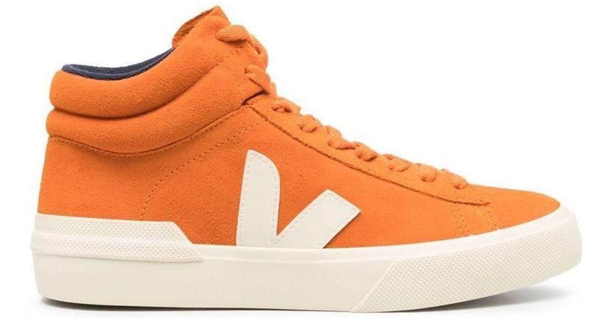 Veja Minotaur Suede High-top Sneakers in Orange | Lyst