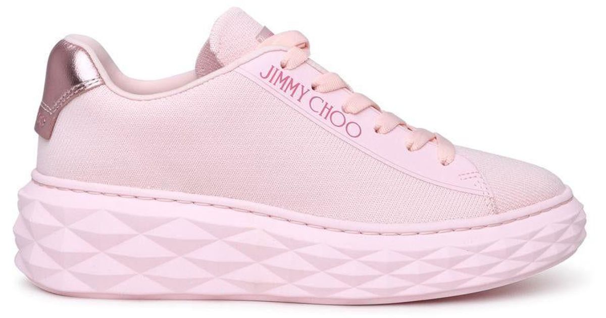 Jimmy Choo Diamond Sneaker in Pink | Lyst