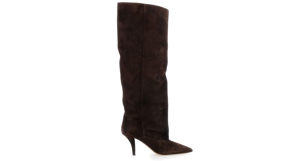 Wishbone Ines Boot Paris Texas 'Ines' Boots With High Stiletto Heel in Brown | Lyst