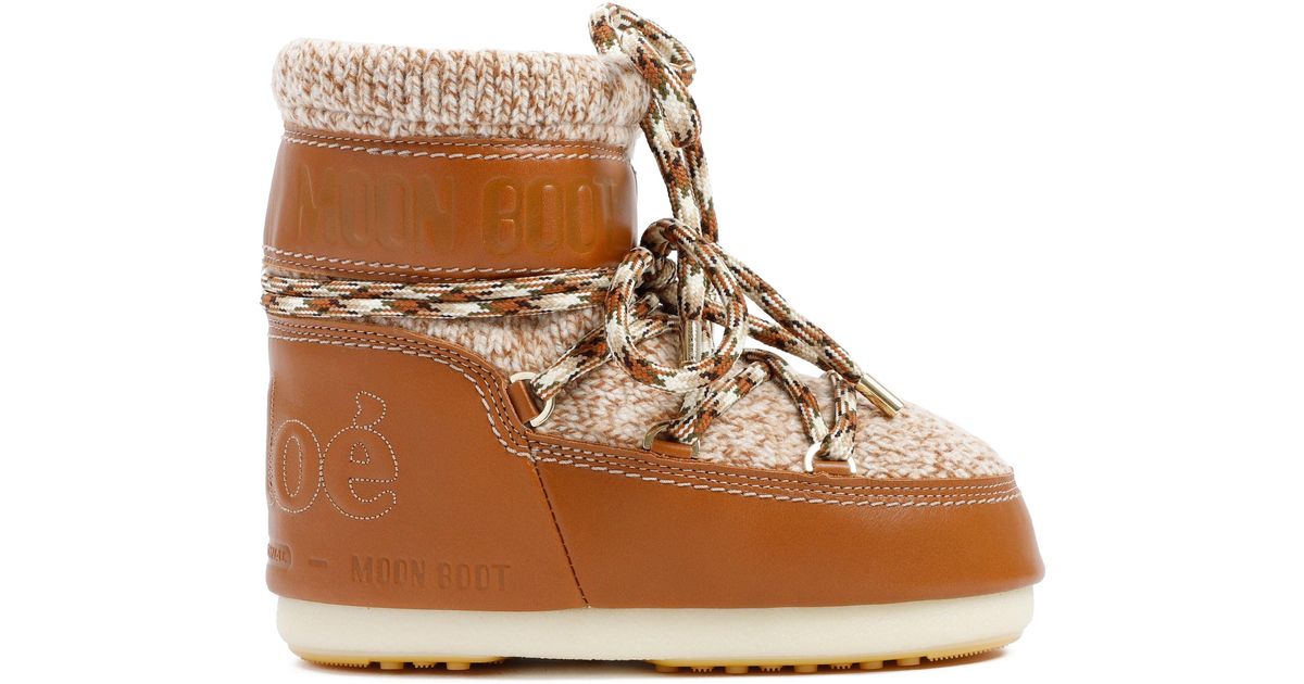 Chloe X Moon Boot Winter Boots in Brown 