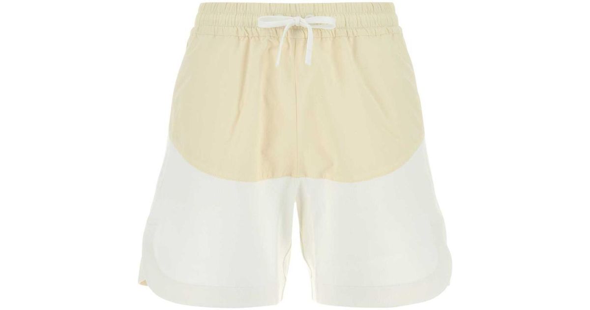 ショートパンツ HERNO Two-Tone Stretch Cotton Blend And Nylon Shorts Herno Two-Tone Stretch Cotton Blend And Nylon Shorts in