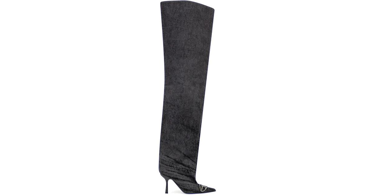 DIESEL Venus 90 Otk Boot Boots in Black | Lyst UK