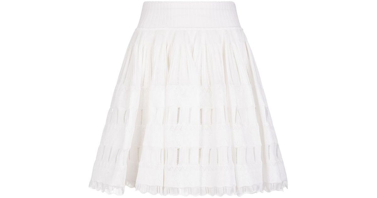 Alaïa Skirts in White Lyst