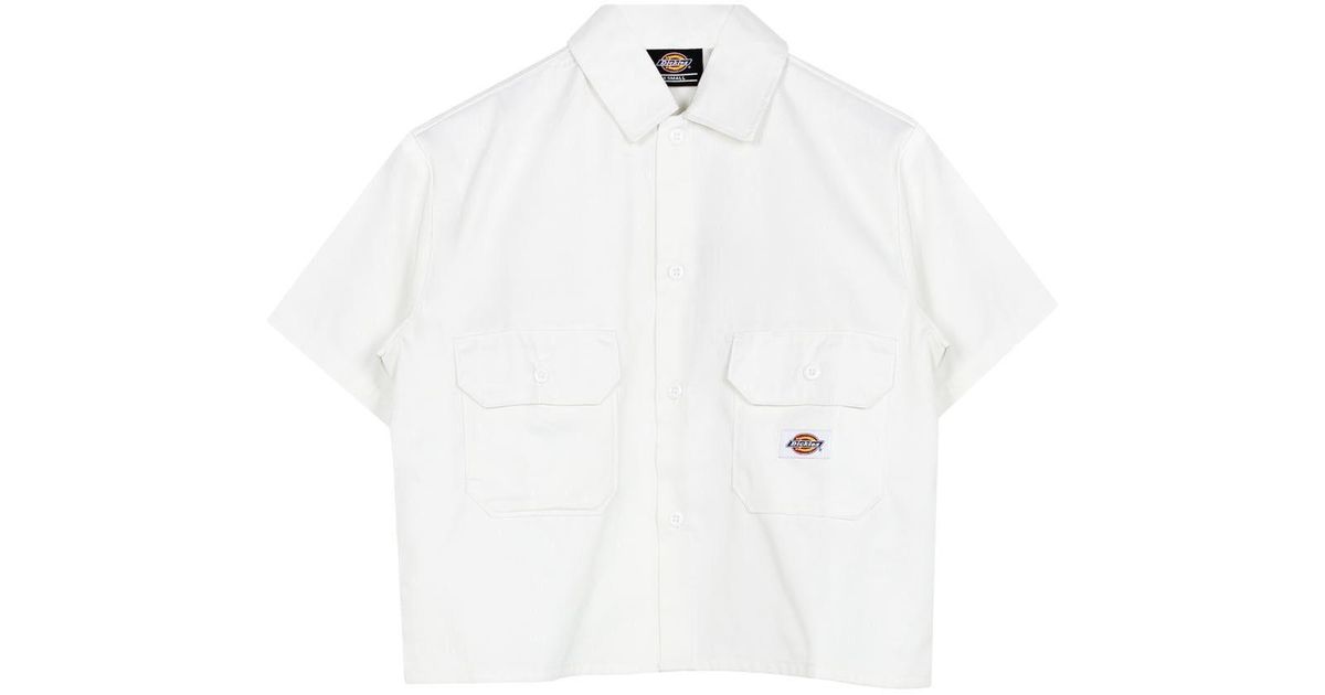 Dickies Work Shirt Ss Rec White | Lyst
