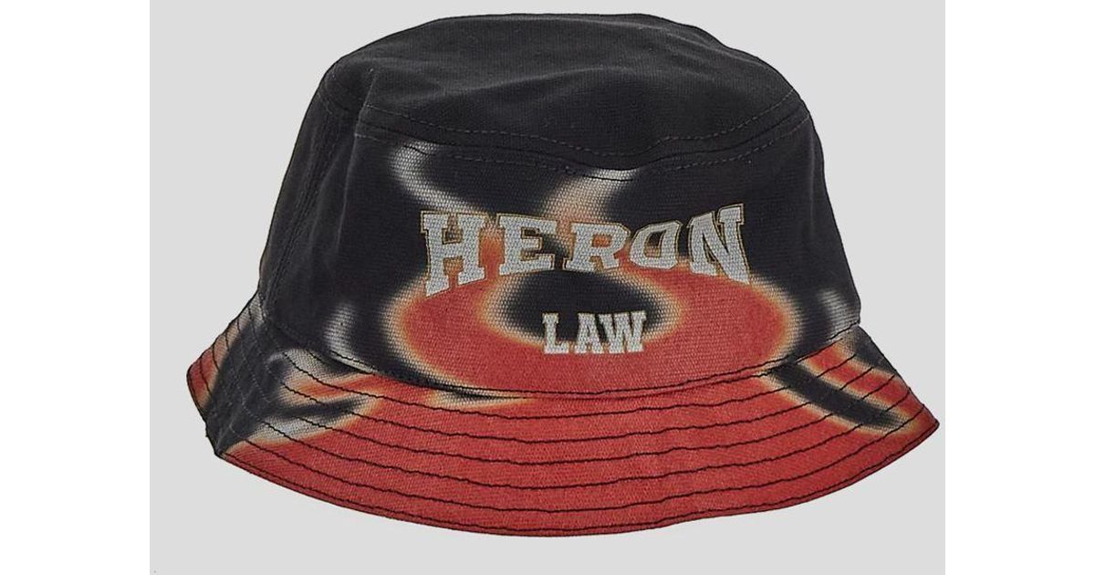 Heron Preston Flames Bucket Hat in Red for Men | Lyst