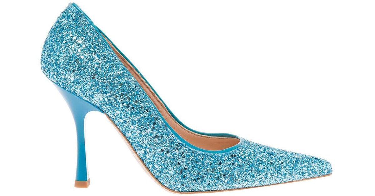 light teal pumps