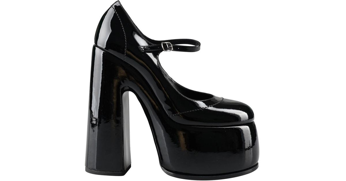 Casadei Leather Rock Tiffany Shoes in Black | Lyst Australia