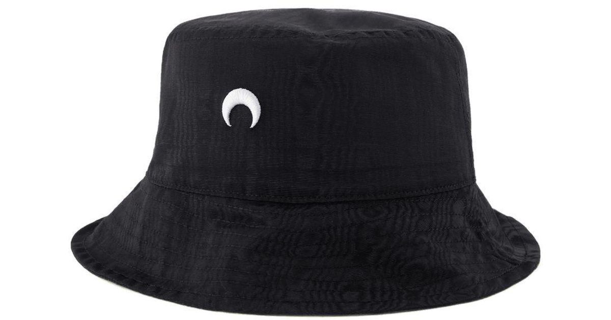Marine Serre Moire Bucket Hat in Black | Lyst