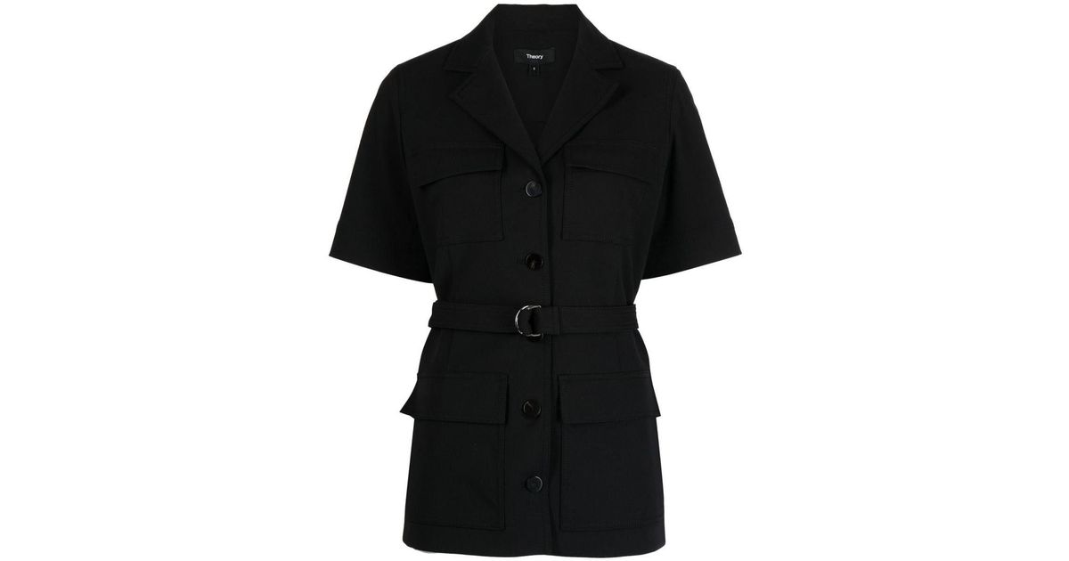 Theory Safari Jacket in Black Lyst