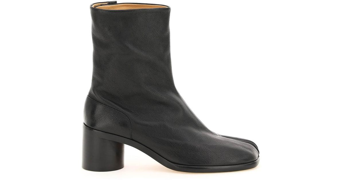 Maison Margiela Leather Tabi Ankle Boots 60 for Men - Save 14 ...
