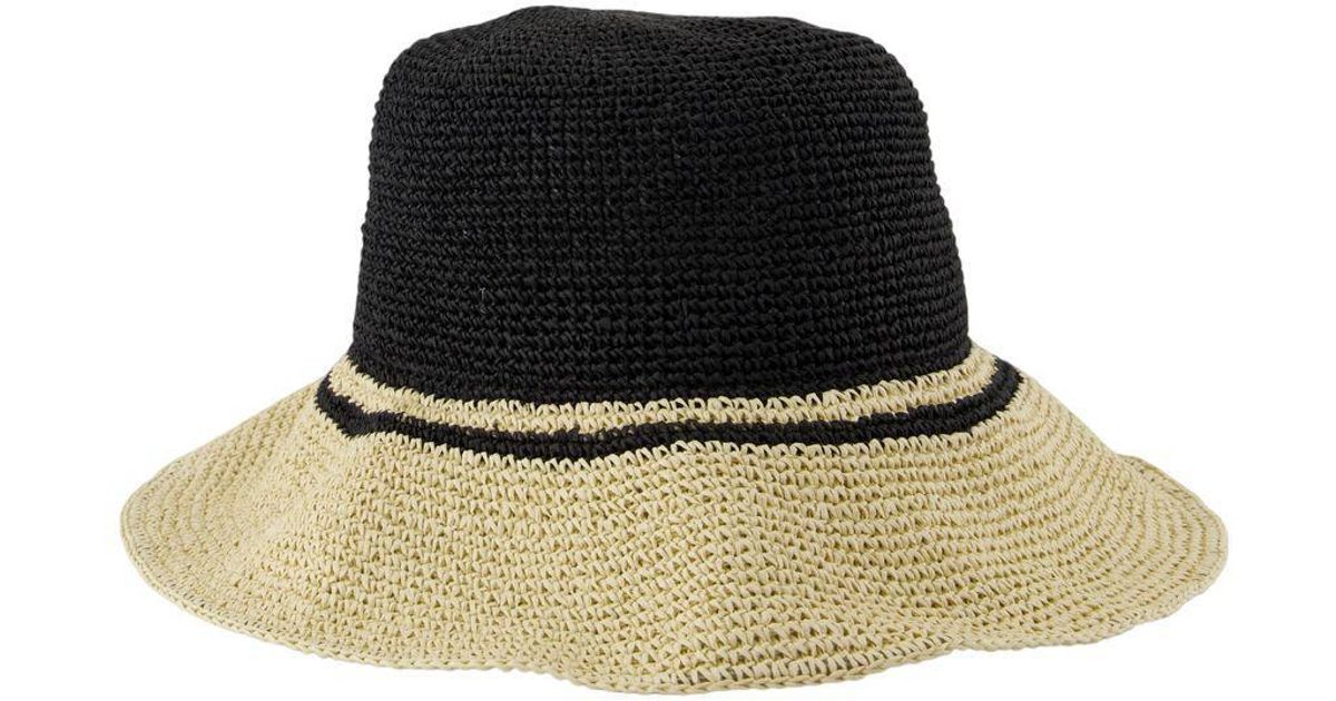 TOTEME Paper Straw Hat in Black | Lyst Canada