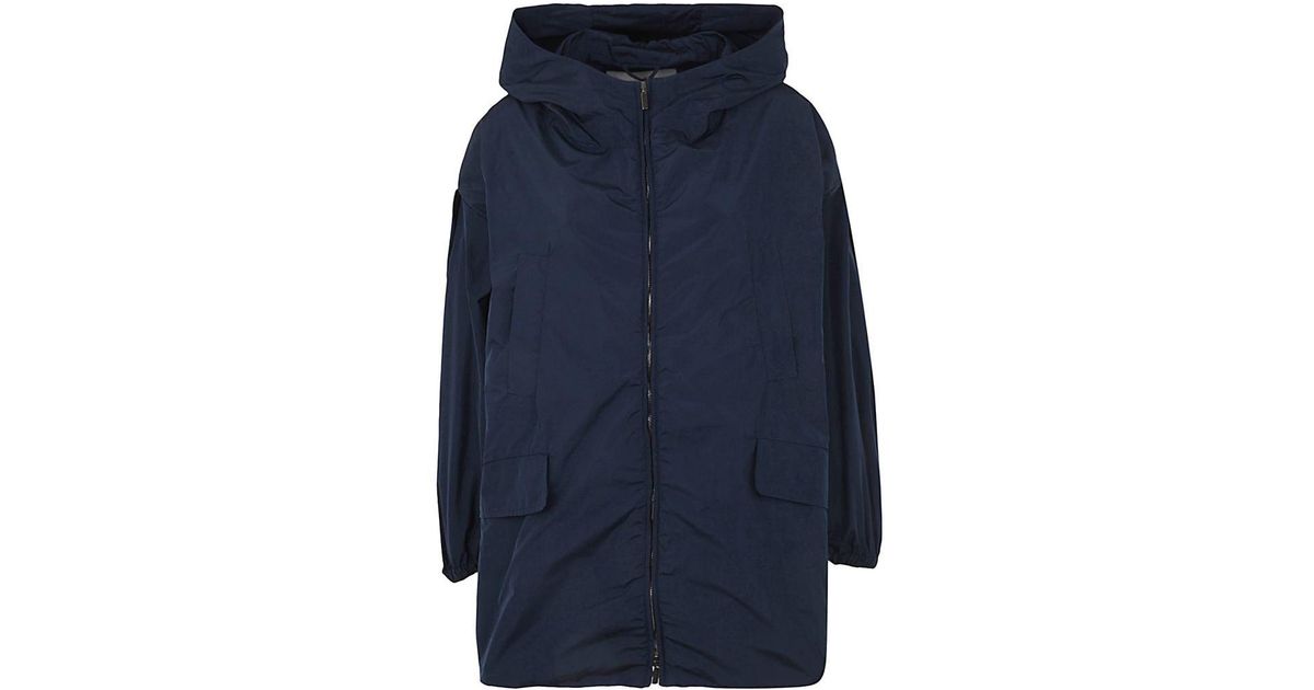 Max Mara The Cube Taffco Nylon Parka Clothing in Blue | Lyst