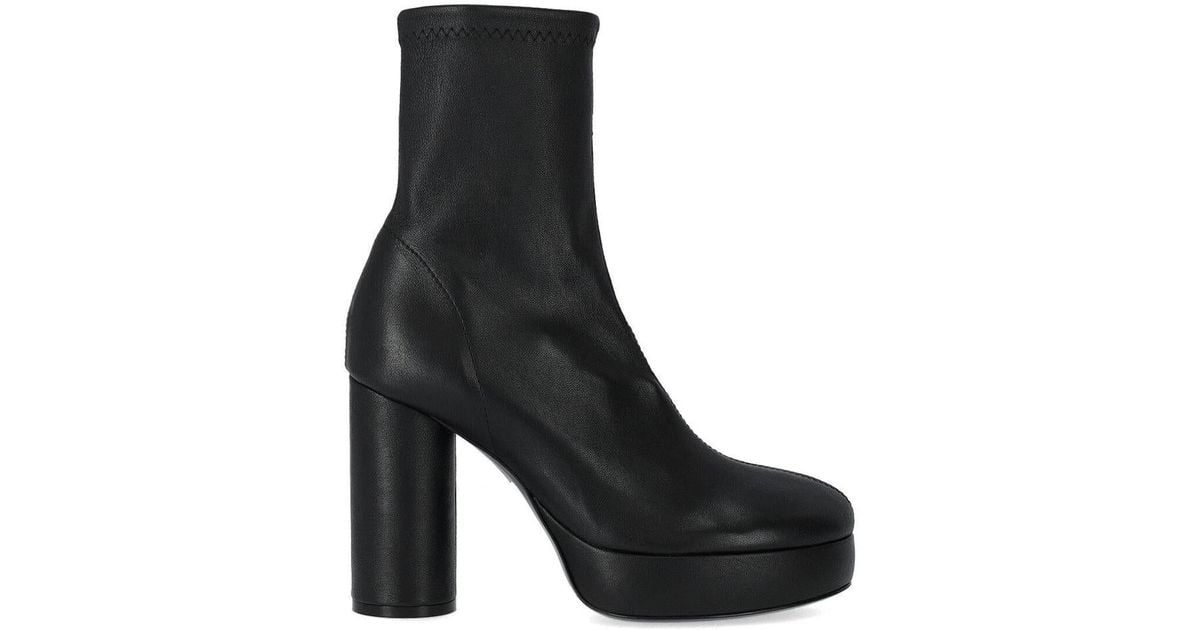 Vic Matié Pulp Sock Ankle Boot in Black | Lyst