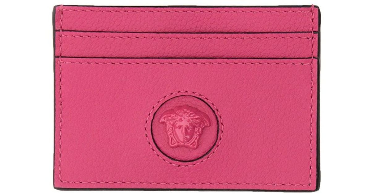 Versace Card Holder "la Medusa" in Pink Lyst