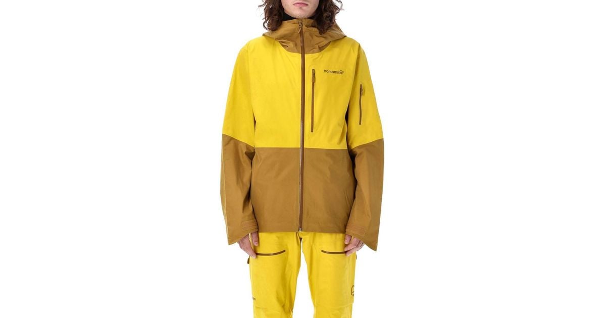 NORRØNA Norrøna Lofoten Gtx Ski Jacket in Yellow for Men | Lyst