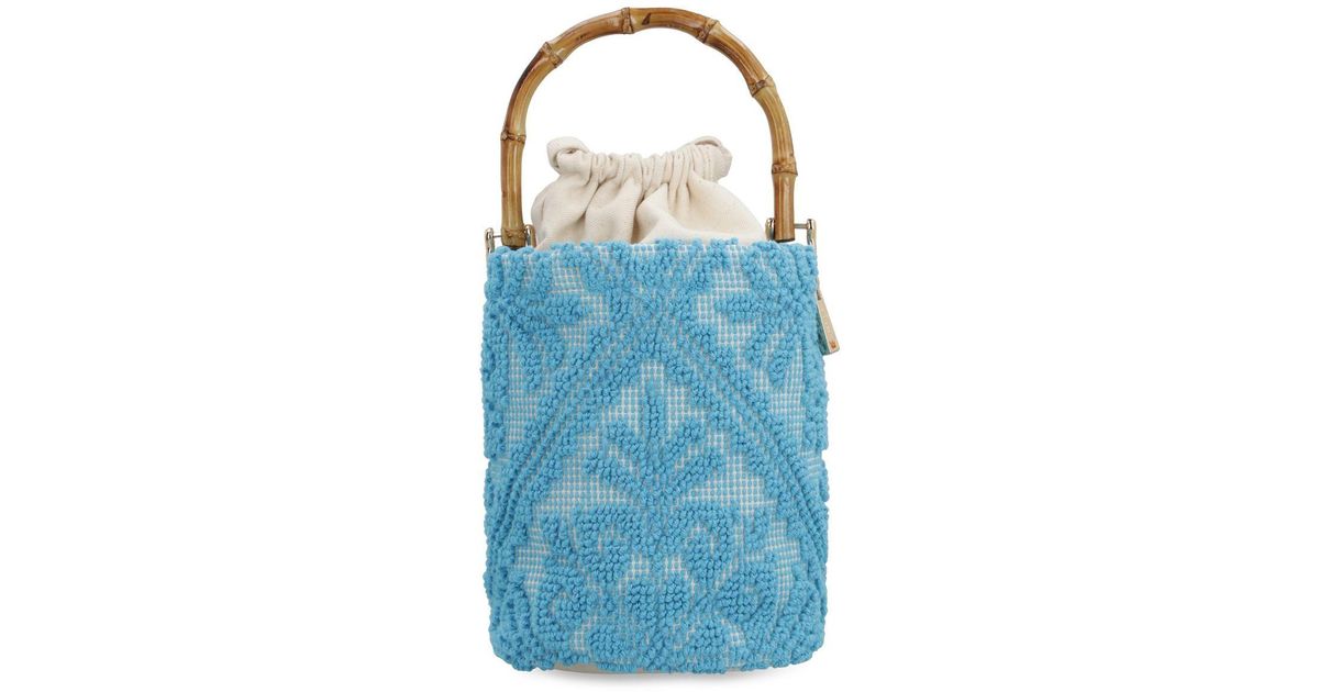 La Milanesa Chia Bucket Bag in Blue Lyst