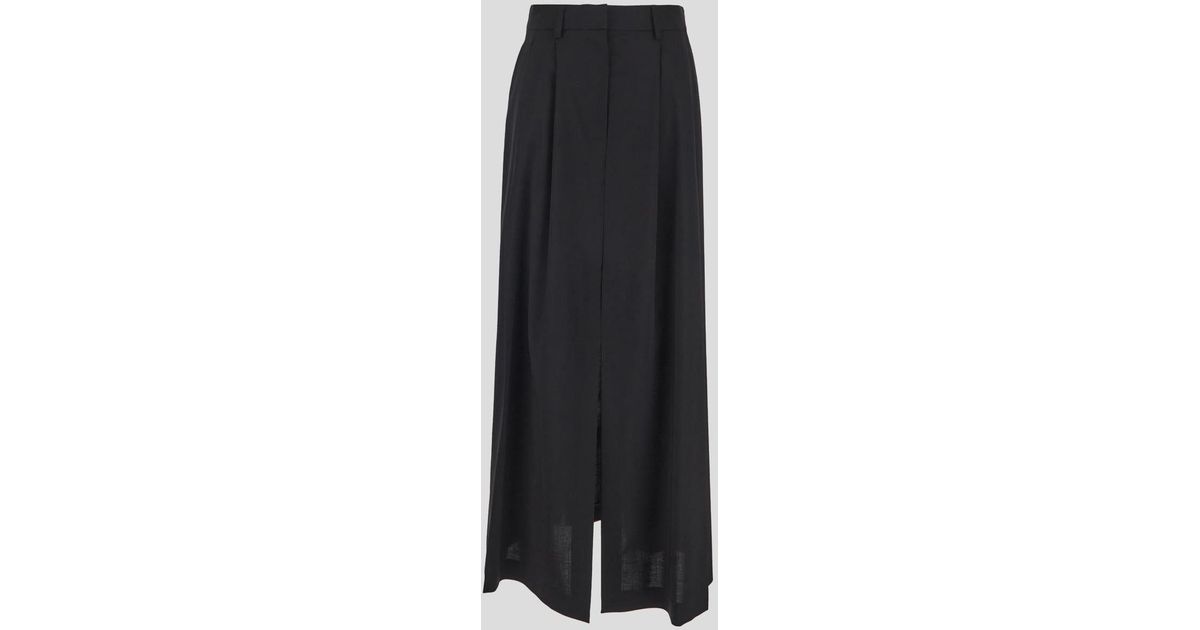 Erika Cavallini Semi Couture Alice Long Skirt in Black | Lyst