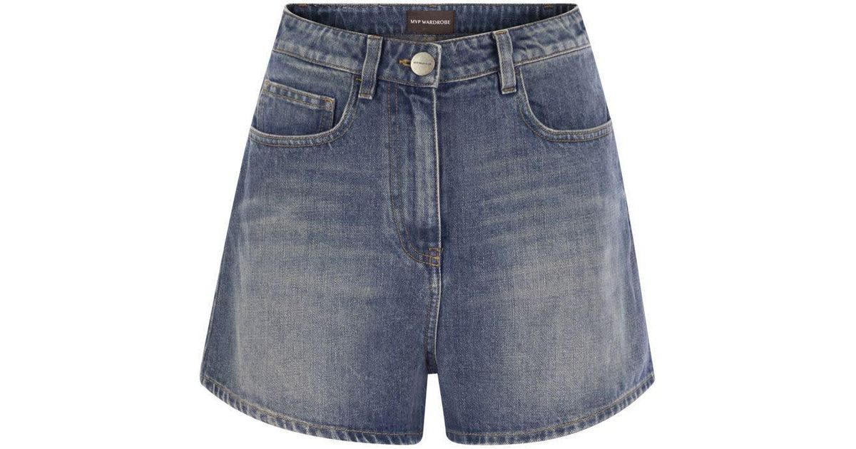 ボトムスその他 MVP WARDROBE Denim 5-pocket shorts MVP WARDROBE Denim 5-Pocket Shorts in Blue | Lyst UK