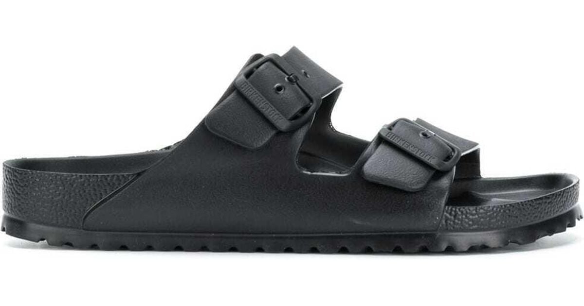 black rubber birkenstocks mens