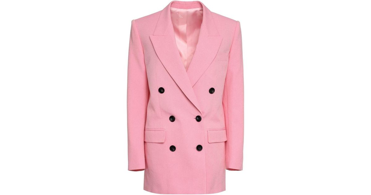 Isabel Marant Viscose-cotton Blend Blazer in Pink | Lyst