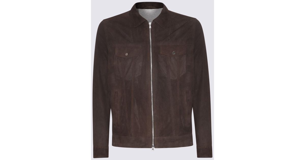 The Rossi Dark Brown Leather Men Jacket