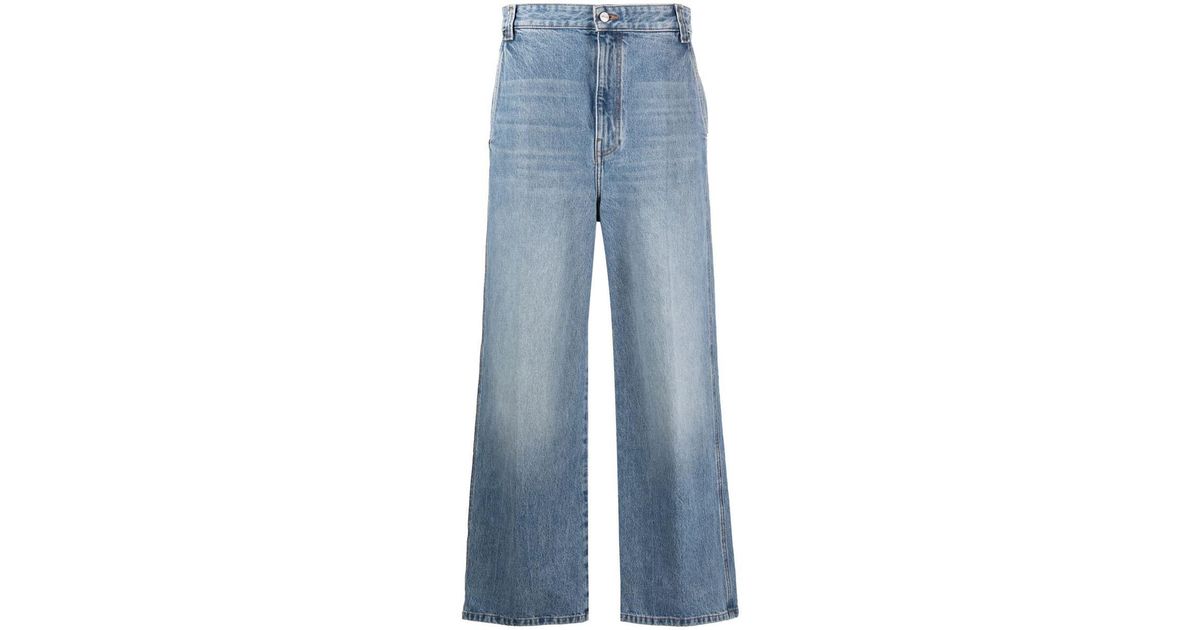 【KHAITE】ian mid-rise wide-leg ジーンズ Khaite - Ian Kirk Wide Leg Jean | Mitchell Stores