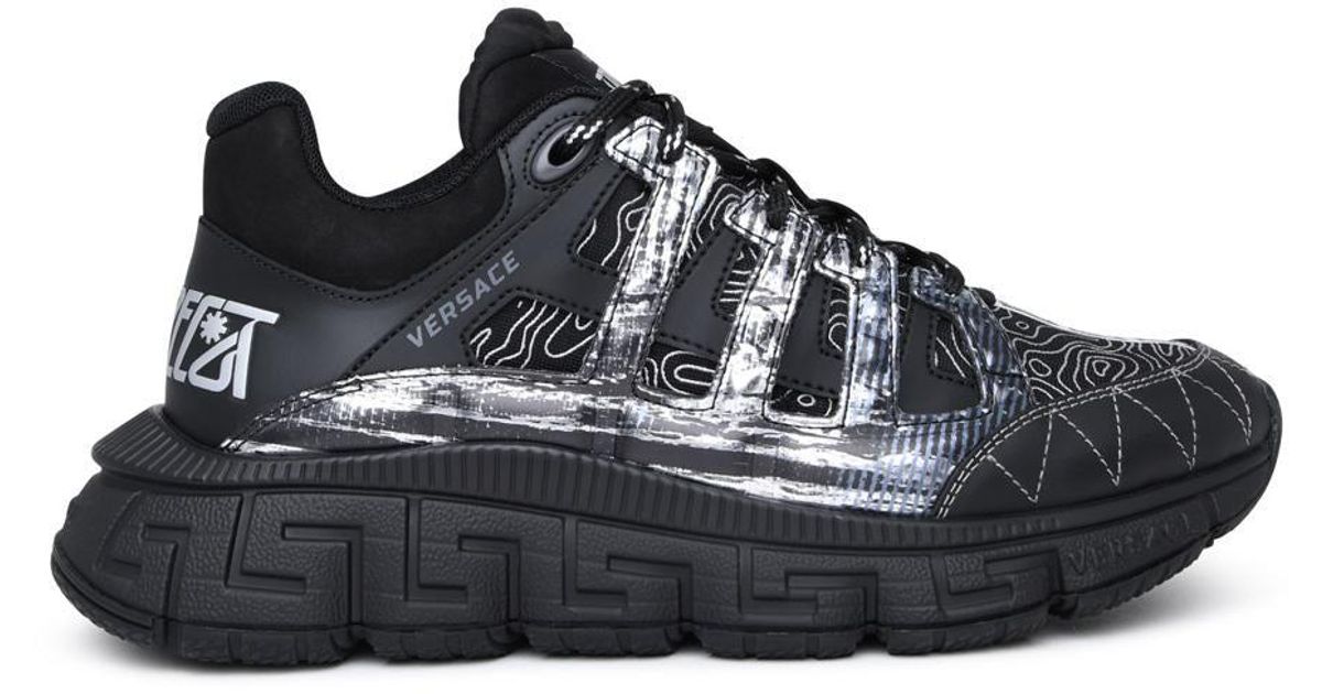 Versace Trigreca Sneakers in Black for Men | Lyst
