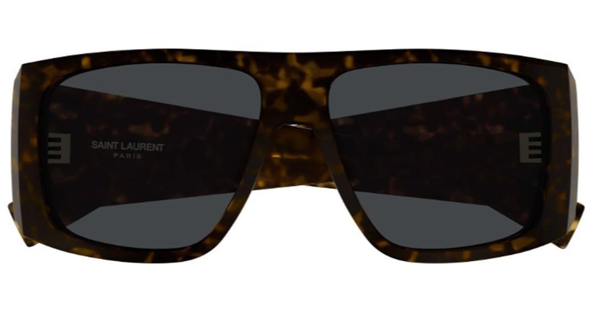 Saint Laurent Sl 832 Linea Sl Logo Sunglasses in Black | Lyst UK