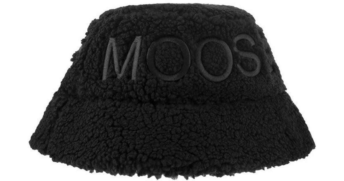 Moose Knuckles Synthetic Cobble Bucket Plaza - Hat With Logo in Black