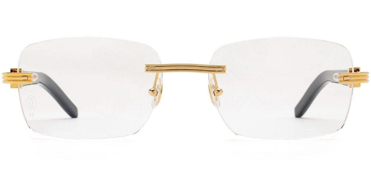 Cartier Eyeglasses in Black for Men Lyst Australia