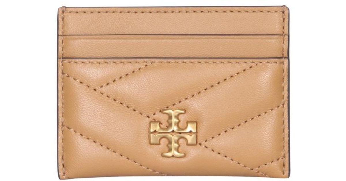 Tory Burch Leather Kira" Card Holder in Natural Lyst