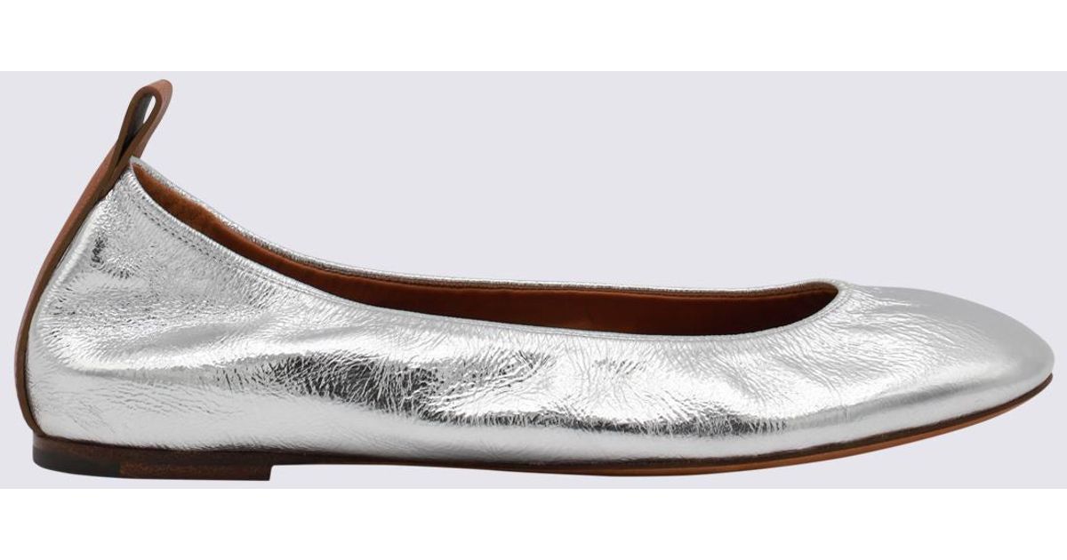 Lanvin Scarpe Basse Argento in Metallic Lyst Australia
