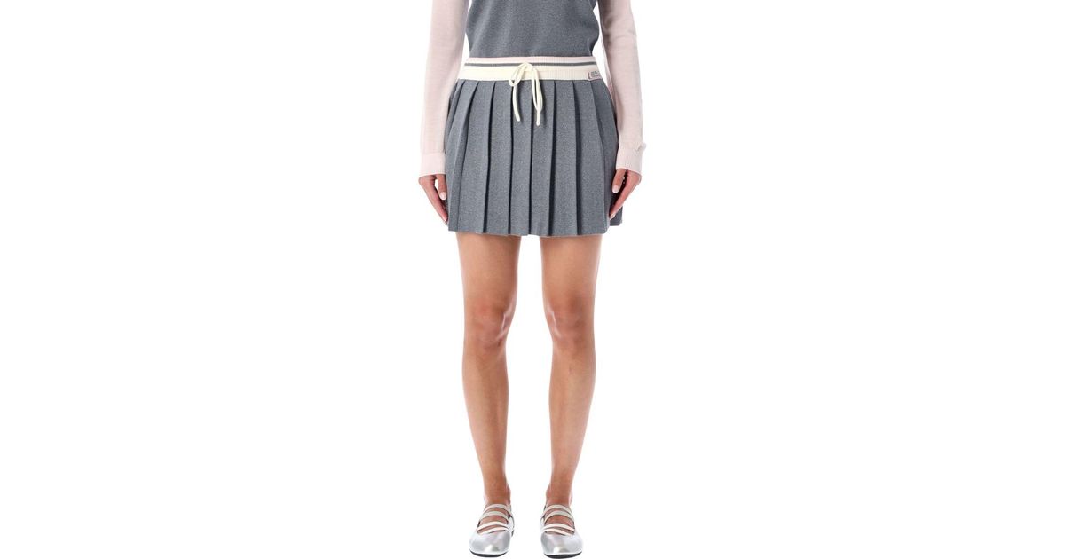 Casablanca Women's Tennis Skirt Silver