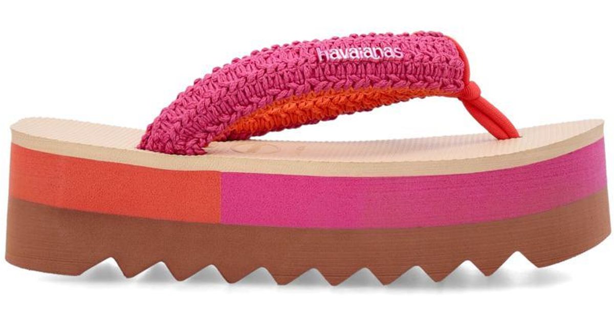 Havaianas Top High Chunky Boho Flip-Flops in Pink | Lyst UK