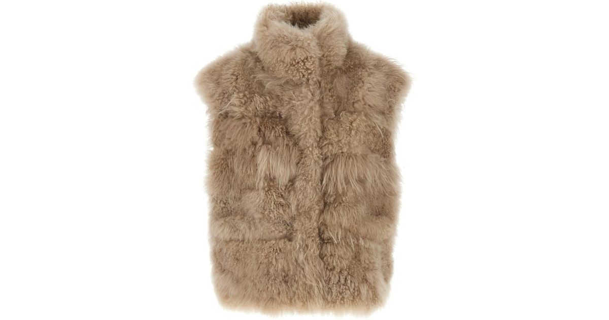 Simonetta Ravizza 'alfred' Vest in Brown | Lyst