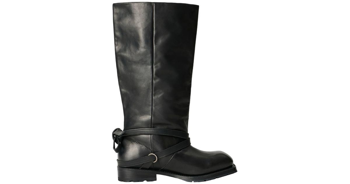 Our Legacy Mid-Calf High Engine Boots in Black | Lyst UK