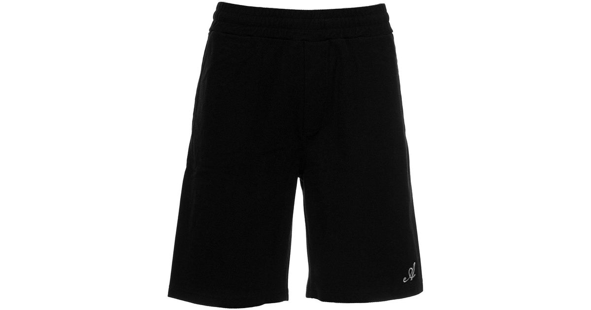 Axel Arigato Men's Black Organic Cotton Bermuda Shorts for Men - Lyst