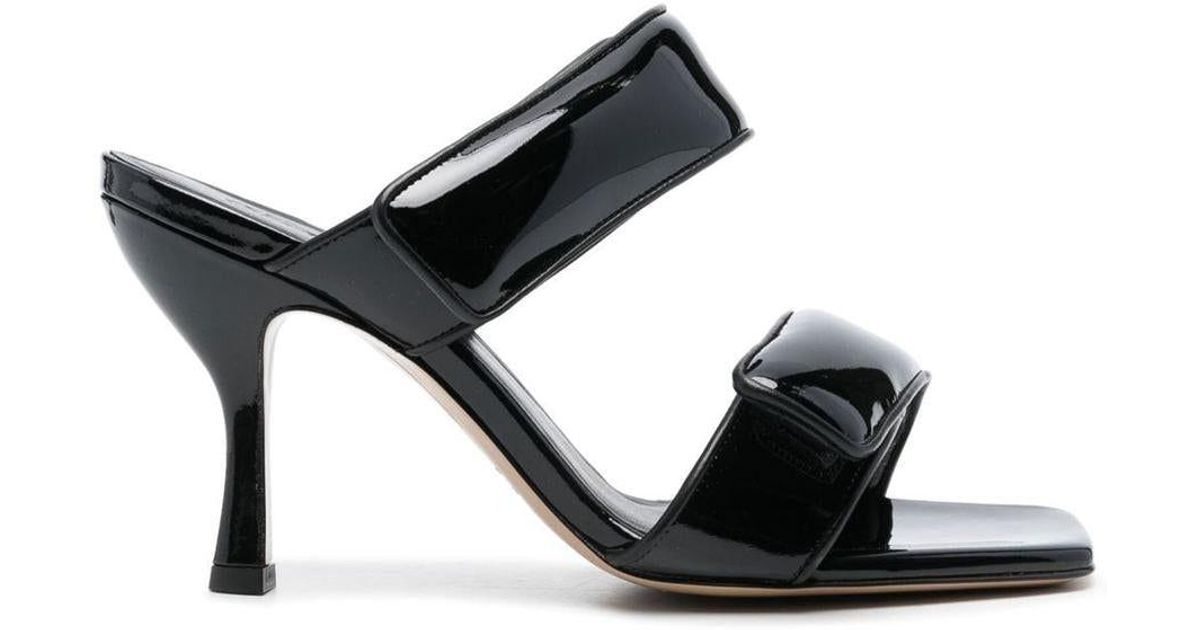 Gia Borghini Giaborghini Two Strap Sandals Shoes in Black | Lyst