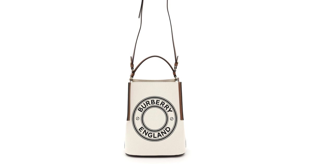 ショルダーバッグ・ポシェット BURBERRY PRINTED CANVAS BUCKET BAG BURBERRY バーバリー ポシェット ショルダーバッグ キャンバス